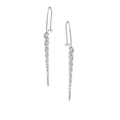 Unicorn Earrings White Gold