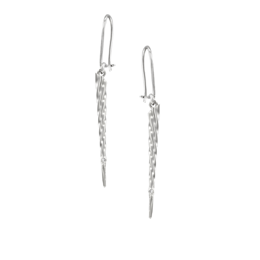 Unicorn Earrings White Gold