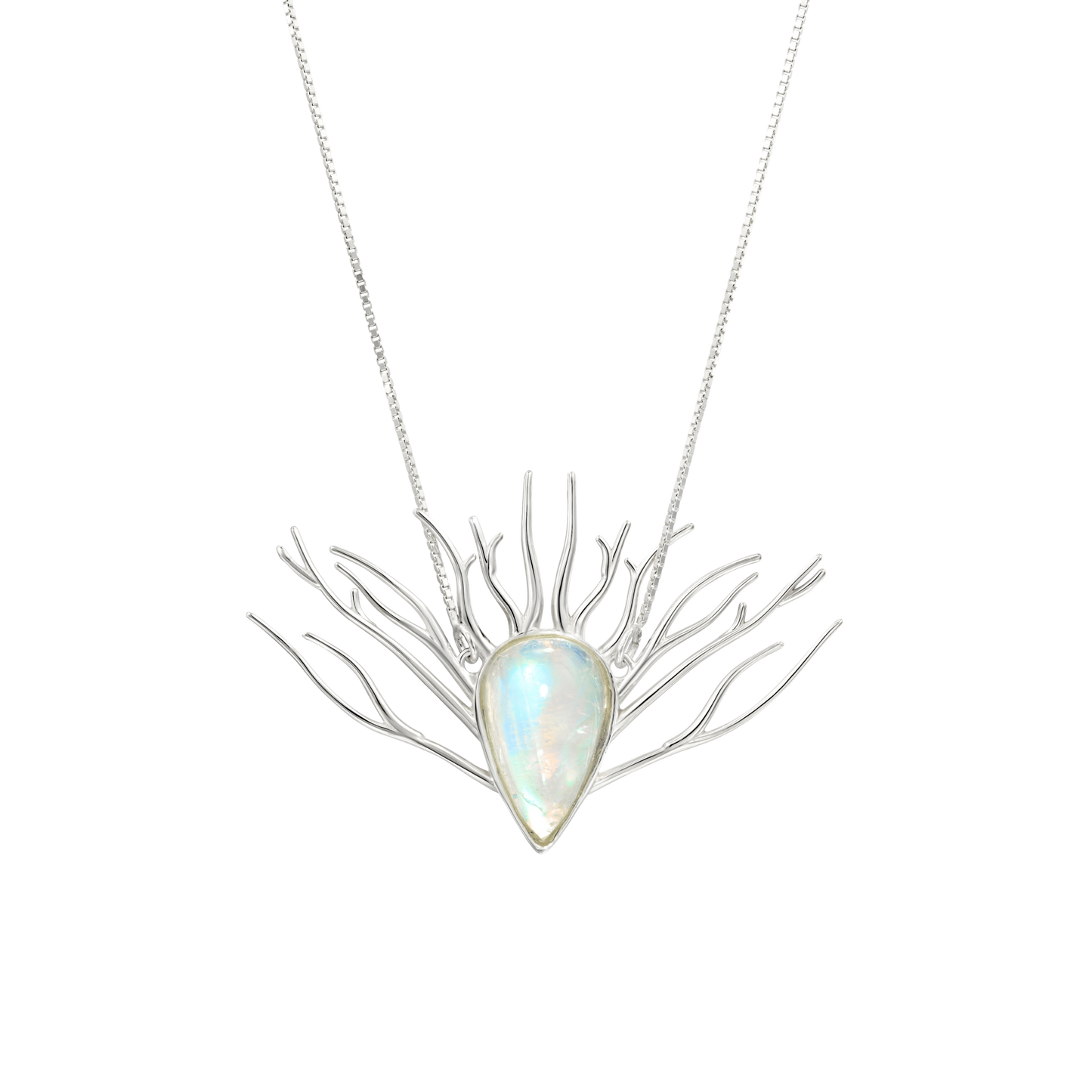 Mysterious Forest Necklace White Gold